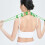 (Green) Portable Green Back Massage Roller Rope 5