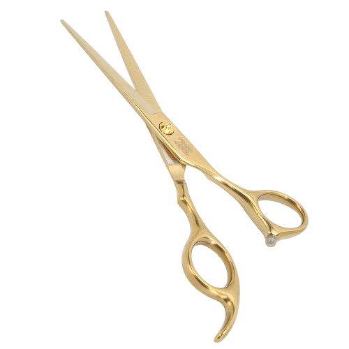 Edelstahl-Frisierschere mit ergonomischem Griff 2