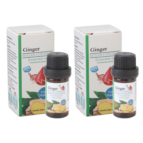 2pcs 10ml Ginger Sugar Control Essential Oil Blood Sugar