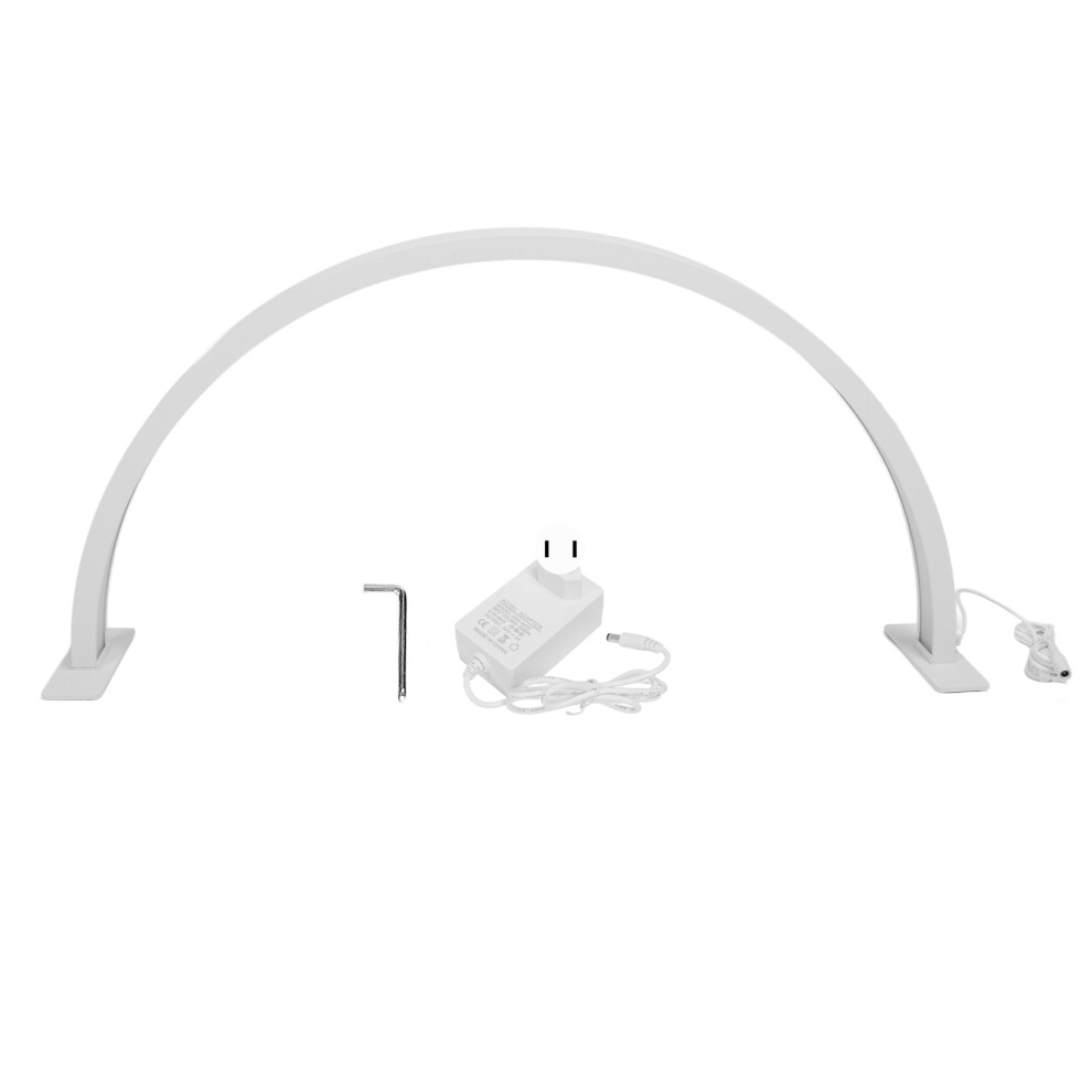 White (Us Plug) 30W Led Eyelash Lamp 3000-6500K Half Moon 100-240V Uk Plug