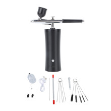 (Black) 30PSI kabelloses Airbrush-Set USB Make-up Nail Art Tattoo