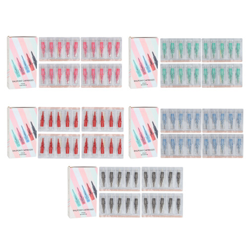 100pcs Tattoo Cartridges 5 Colors 0.5mm