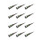 12pcs Waterproof DIY Tattoo Paste Cone for Salon Brown 2