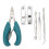 7pcs Nail Clippers Set Dead Skin Fork Forceps Scraper Tools Bag 4