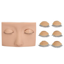 (Skin Color) Silikon-Wimpernmannequin Doppelstock Ersatzaugenlid