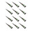 12pcs Waterproof DIY Tattoo Paste Cone for Salon Brown 3