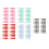 100pcs Tattoo Cartridges 5 Colors 0.5mm 5