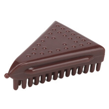 Silicone Massage Brush Triangle Breast Slimming Brown