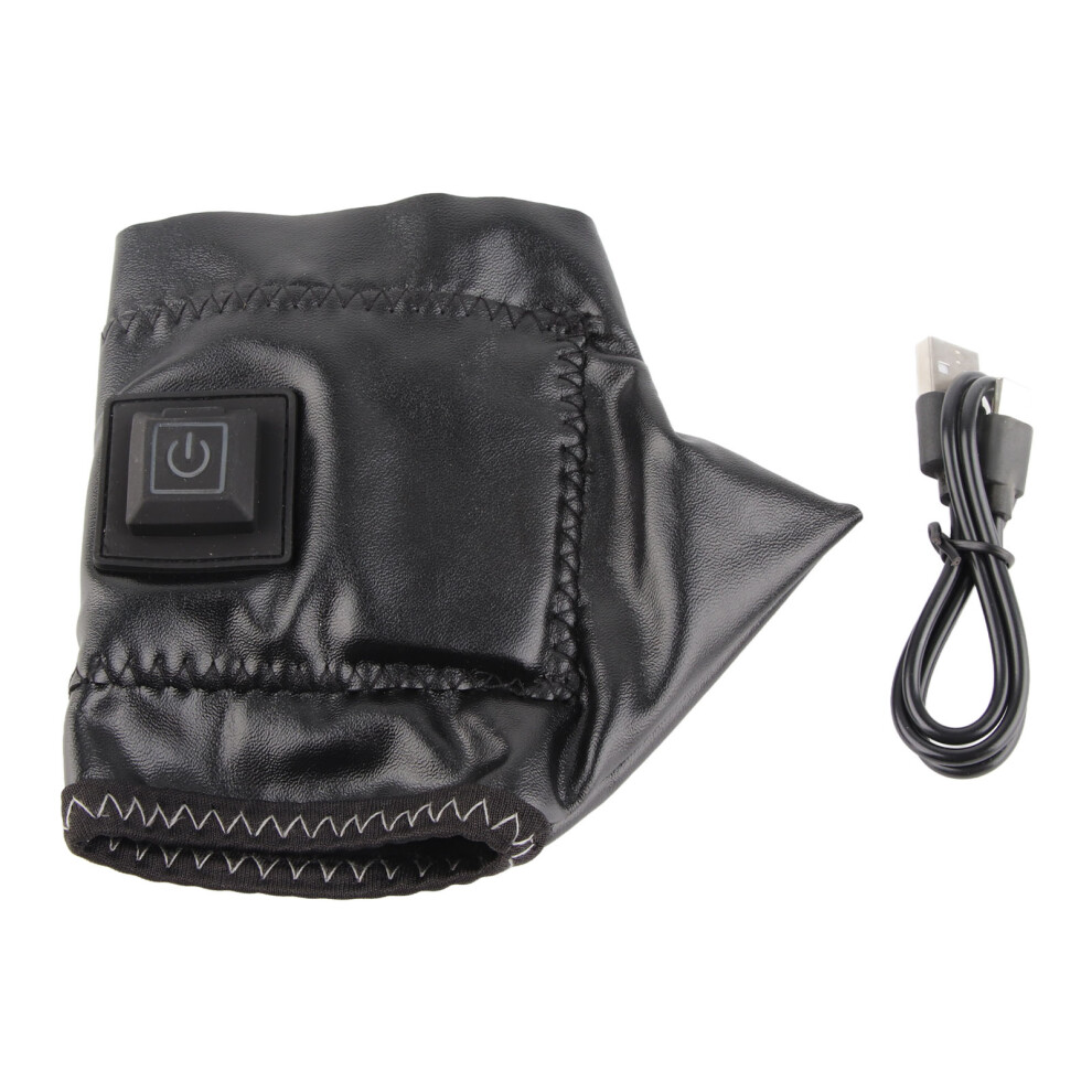(Left Hand) Heating Gloves 3 Levels Temp Cordless Rechargeable USB Half Fingers L