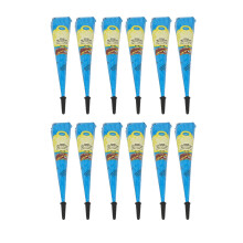 12pcs 25g Temporary Tattoo Paste Cone Blue Long Lasting