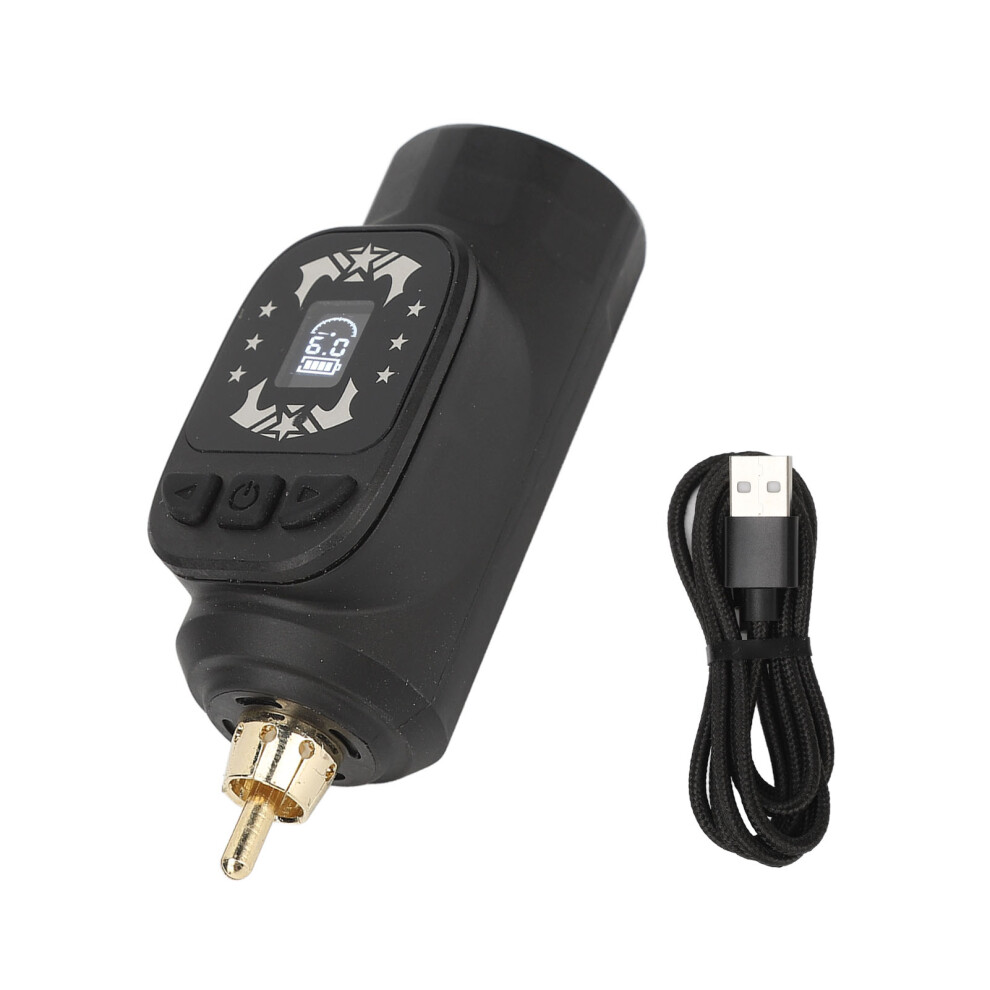 Black (Black) Tattoo Wireless Power Supply 1600Mah Rca Digital Display