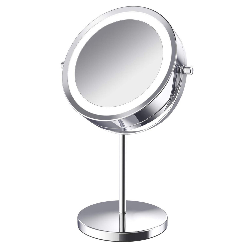 (Normal Type) LED Magnifying Makeup Mirror 360 Rotation Rechargeable