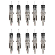 (Black) 10pcs 2ml Tattoo Cartridges 0.5mm Liner Shader for Practice Red