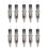 (Black) 10pcs Cartucce Tattoo 2ml 0.5mm Liner Shader 1