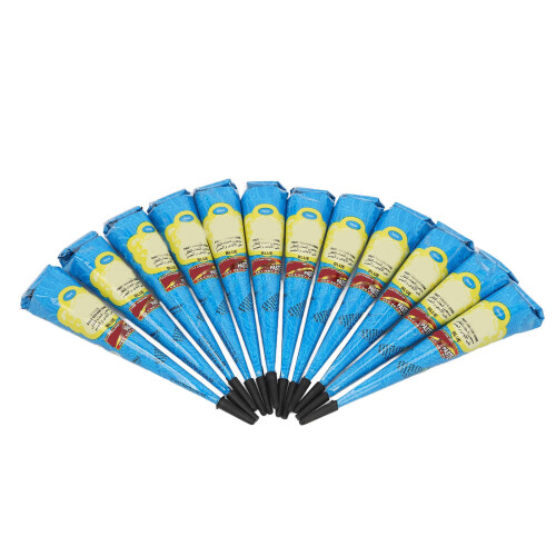 12pcs 25g Temporary Tattoo Paste Cone Blue Long Lasting 1