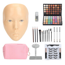 (White Skin) 5D Silikon-Make-up-Puppe Wiederverwendbar Vollgesicht