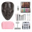 (Dark) 5D Silicone Makeup Mannequin Full Face Lash Stand 1