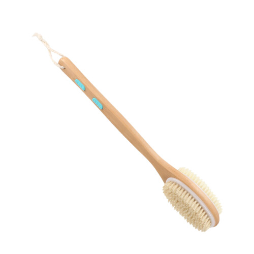 Double-Sided Long Handle Shower Back Scrubber 2