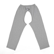 Urinary Incontinence Pants Grey XXL Front Rear Opening