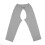 Urinary Incontinence Pants Grey XXL Front Rear Opening 1