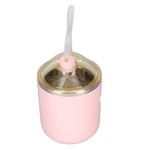 (Pink) 360-Dichtes Trinkbecher-Matratte mit Stroh Pink 2