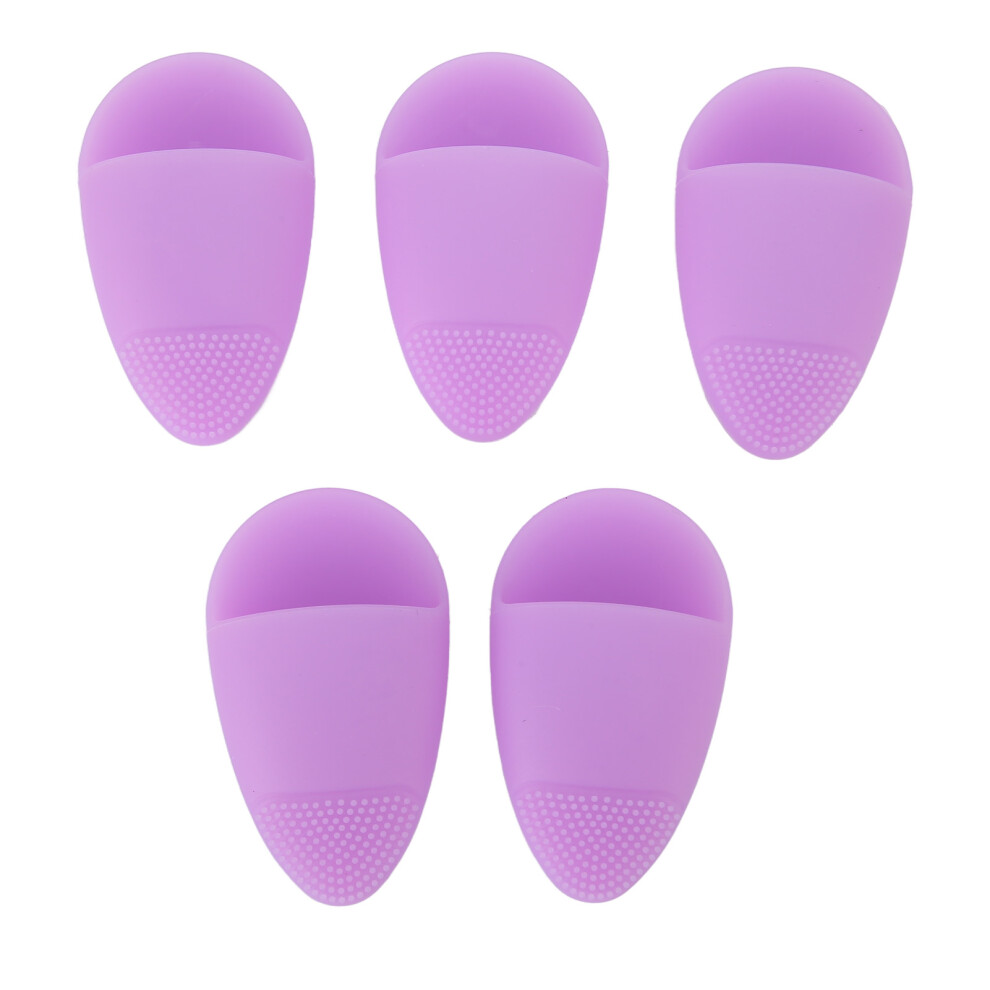 5pcs Silicone Face Scrubber Exfoliation Soften Skin Cleansing Brush