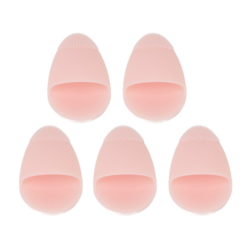 5pcs Silicone Facial Cleansing Brush Deep Exfoliating Portable