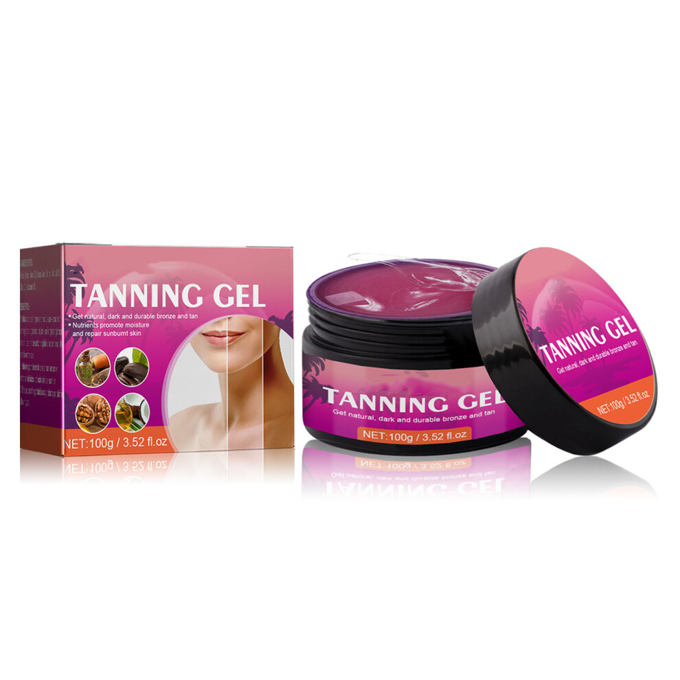 Brown (Watermelon Scent) Tanning Gel Hydrating Post Sun Repair Accelerator