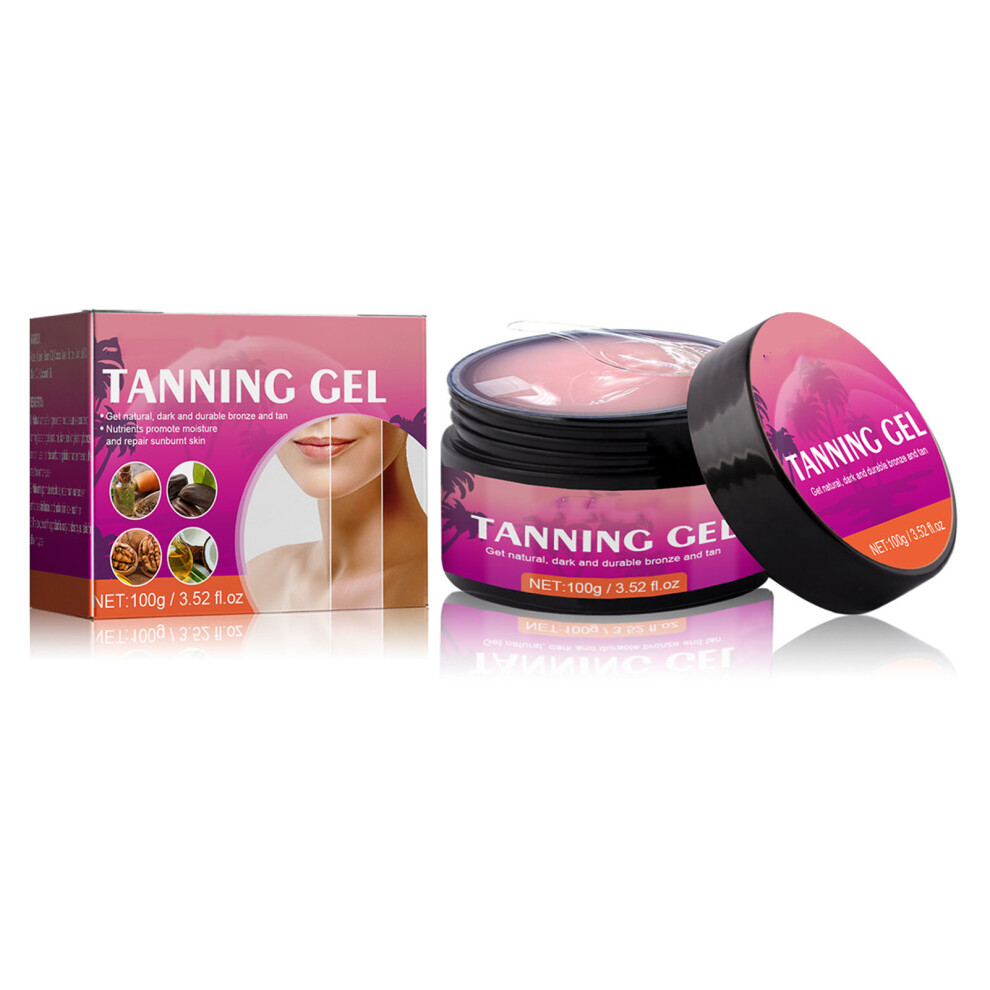 Peach/Brown ( Scent) Tanning Gel Hydrating Post Sun Repair Accelerator