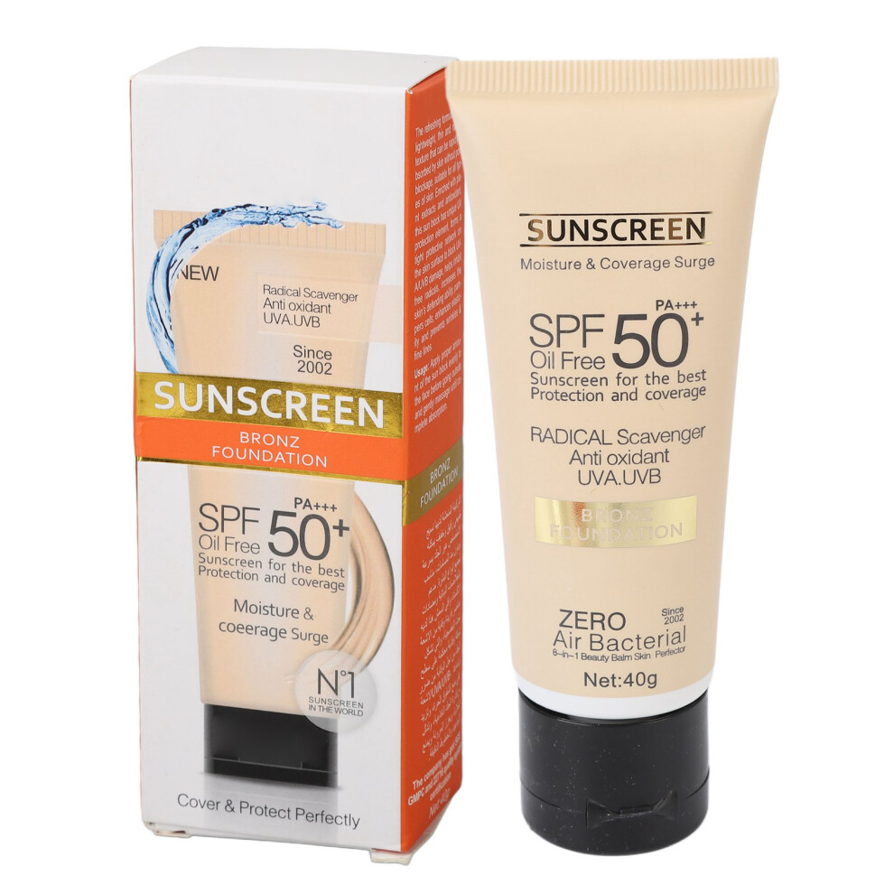 Cream Spf 50 Waterproof Sunscreen 40G Uv Protection All Skin