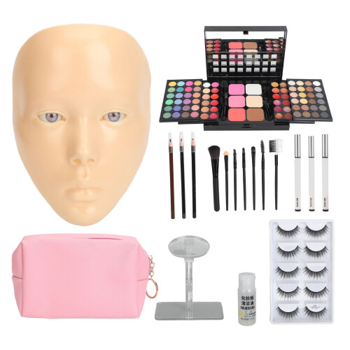 (White Skin Color) 5D Makeup Practice Face Board Kit 3.4oz Cream