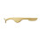 (Gold) Edelstahl Wimpern-Pinzette gold gebogen 1