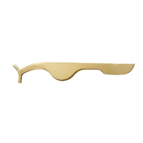 (Gold) Edelstahl Wimpern-Pinzette gold gebogen