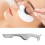 (Silver) Edelstahl Wimpern-Pinzette gold gebogen 5
