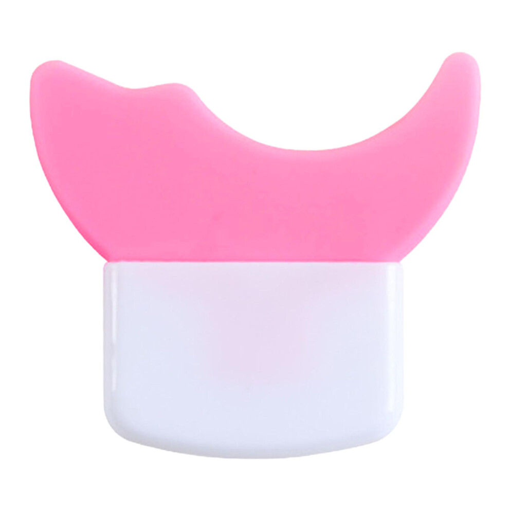 Pink (Peach ) Silicone Eyelash Applicator Baffle Prevent Residue Skin Friendly