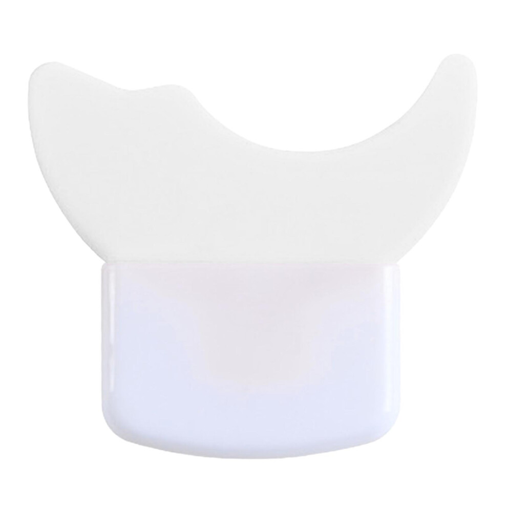 Pink,White (White) Silicone Eyelash Applicator Baffle Prevent Residue Skin Friendly Pink