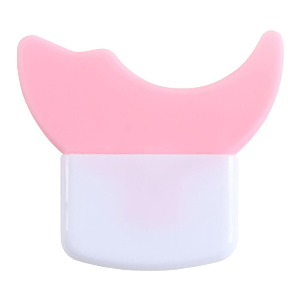 Pink (Pink) Silicone Eyelash Applicator Baffle Prevent Residue Skin Friendly
