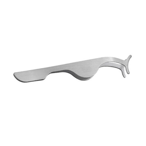(Silver) Edelstahl Wimpern-Pinzette gold gebogen 1