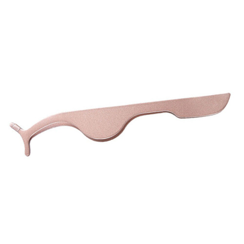 (Brown) Edelstahl Wimpern-Pinzette gold gebogen 1