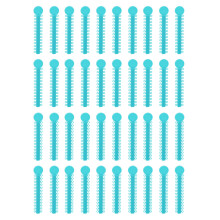 (17) 40x Legature ortodontiche gomme ipoallerg