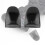 2 PCS Set R2 L2 Buttons Trigger Extender for PS4 Controller Black 5