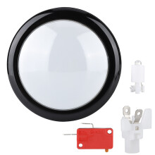 100MM LED Round Arcade Push Button White