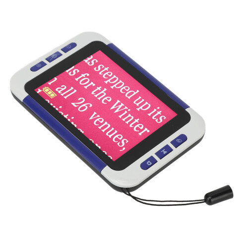 (UK Plug) Handheld Digital Magnifier 26 Color Modes 2-48X Reading Aid 2