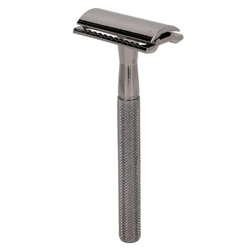 (Black) Doppelschneidiger manueller Barttrimmer wasserdicht roségold 2