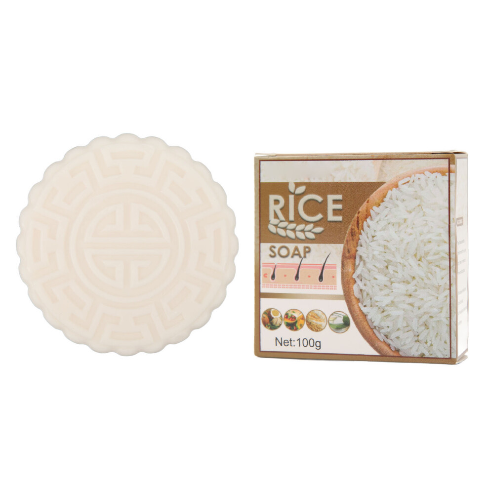 Rice Shampoo Bar 100g Darkening Softening Moisturizing Hair Growth