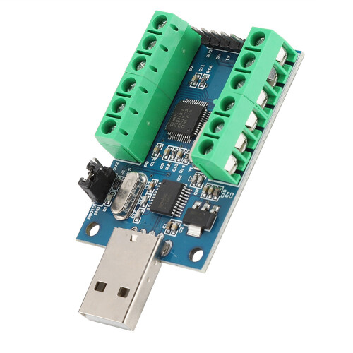 USB 10 Channel 12Bit AD Sampling STM32 UART ADC Module 1