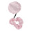 (Pink) Waterdicht Drinkdeksel Scrunchie Set Roze 2