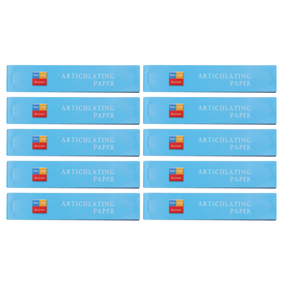 Blue 10Pcs Dental Articulating Paper Thin For Oral Care