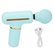 (Blue) Mini-Muskelschlagmassierer 4-Gang Vibration Blau