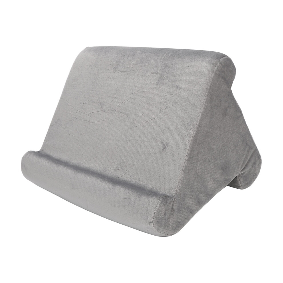 Triangular Tablet Pillow Stand Angled Viewing Reading Pillow Gray 461605449074